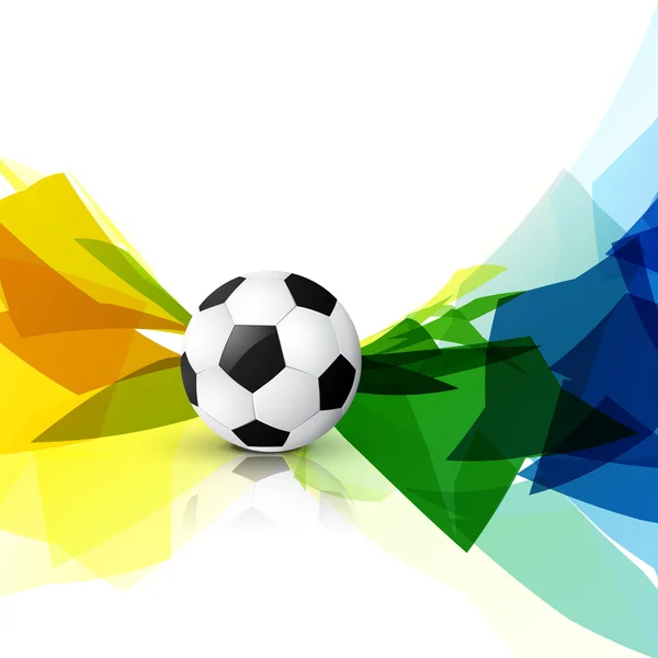 Diseño de fútbol colorido — Vector de stock