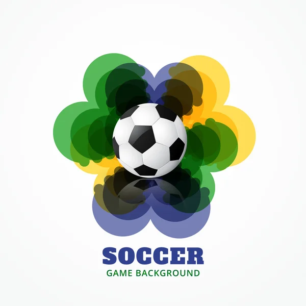 Fútbol abstracto juego — Vector de stock