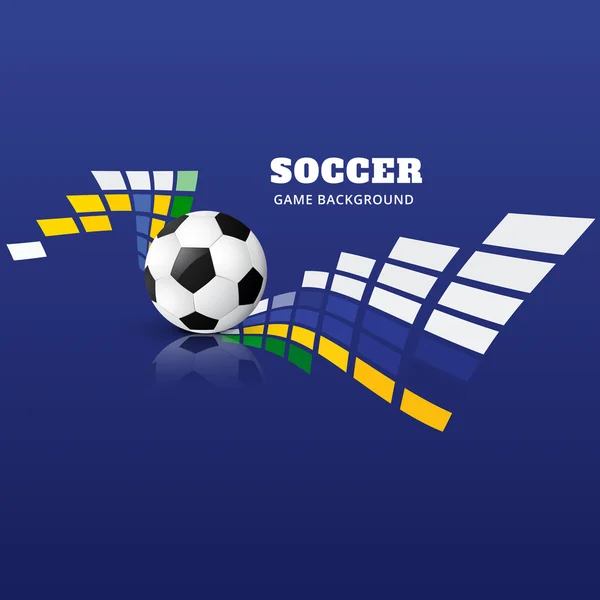 abstract soccer game