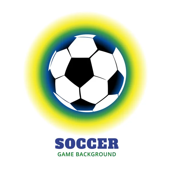 Fútbol juego diseño — Vector de stock