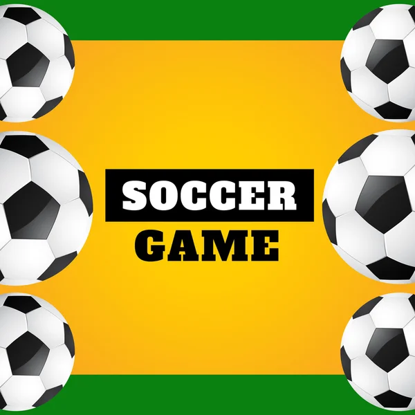 Vector soccer Spel — Stockvector