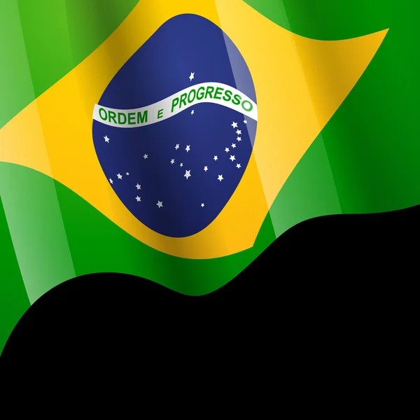 Desenho do vetor bandeira brasil —  Vetores de Stock