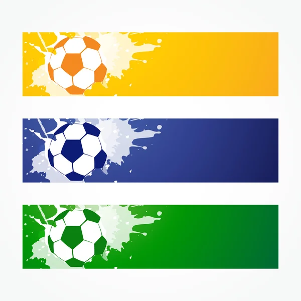 Cabeceras de fútbol — Vector de stock