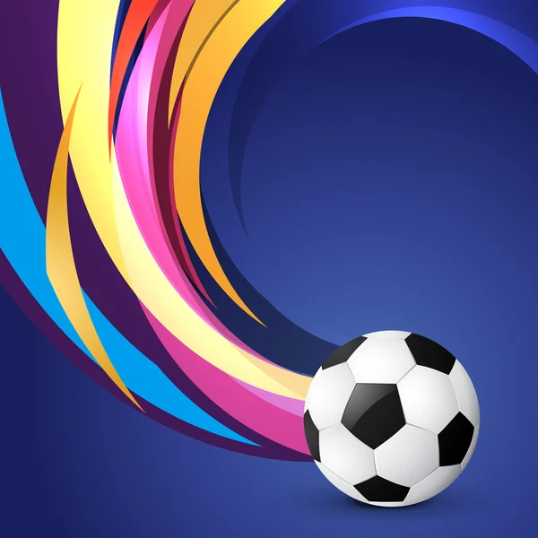 Diseño de fútbol estilo ola — Vector de stock