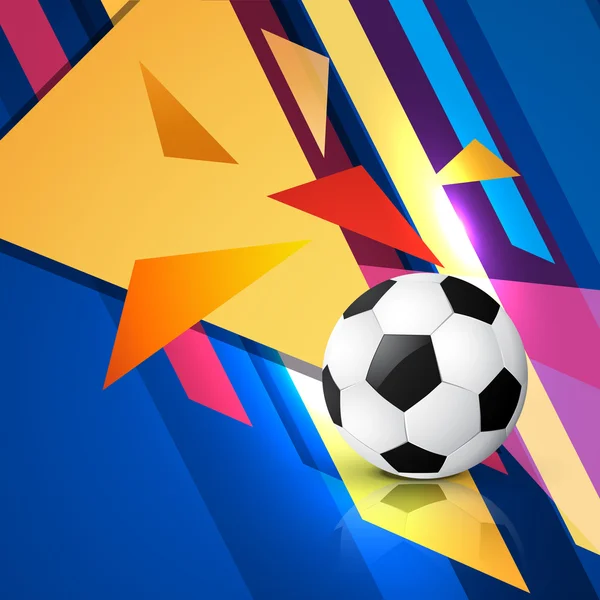 Art abstrait du football — Image vectorielle