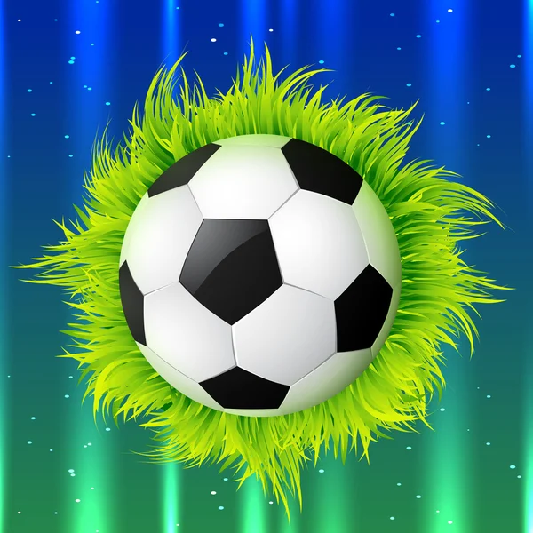 Piłki nożnej z trawy — Wektor stockowy