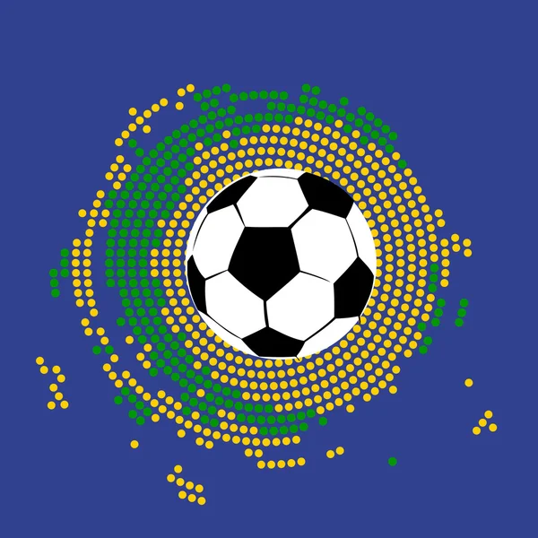 Art abstrait du football — Image vectorielle