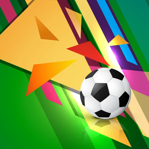 Art abstrait du football — Image vectorielle