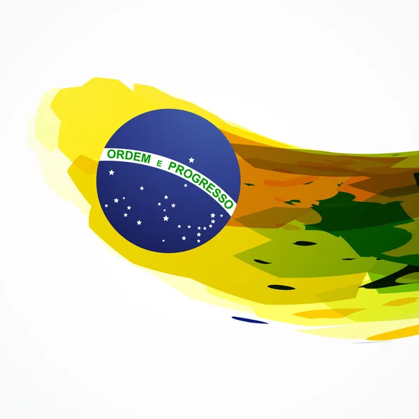 Bandeira do brasil fundo abstrato — Vetor de Stock