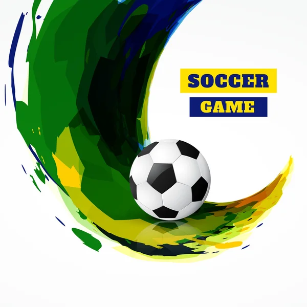 Fútbol juego diseño — Vector de stock