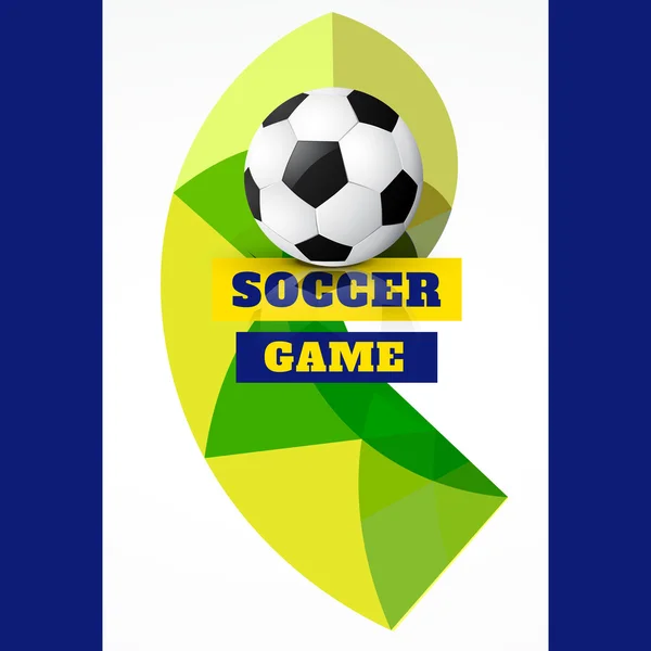 Abstracte soccer Spel — Stockvector