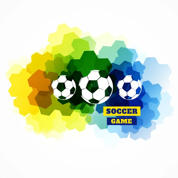 Farbenfrohes Fußballdesign — Stockvektor