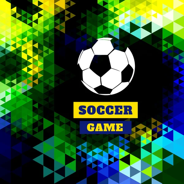 Diseño de fútbol colorido — Vector de stock