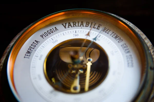 Photo of a old barometer — Stock Photo, Image