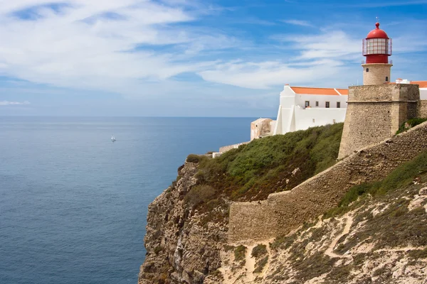 O fim do mundo, boné no Algarve, Portugal — Fotografia de Stock