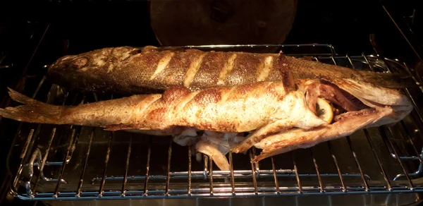 Foto de dos peces a la parrilla —  Fotos de Stock