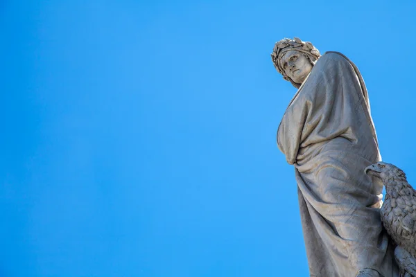 Dante статуя — стокове фото