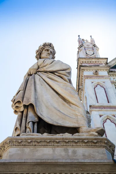 Estátua de Dante — Fotografia de Stock