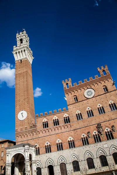 Siena - palazzo comunale, Włochy — Zdjęcie stockowe