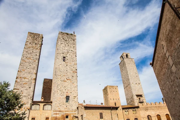 San gimignano věže — Stock fotografie