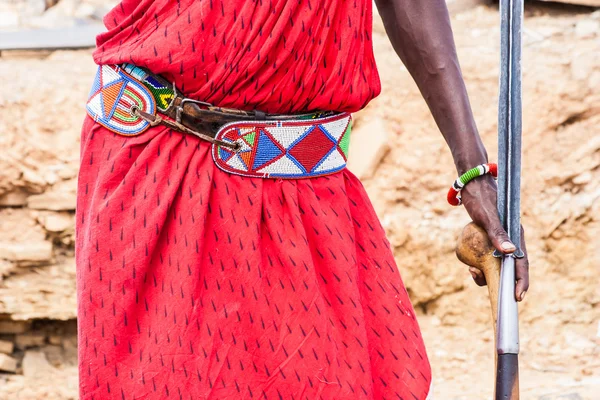 Masai traditionell dräkt — Stockfoto