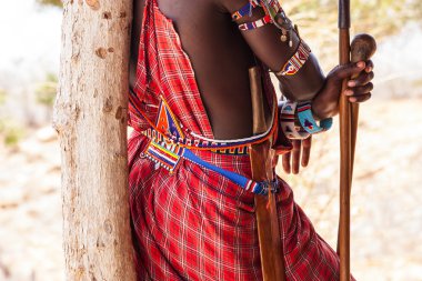 Masai geleneksel kostüm