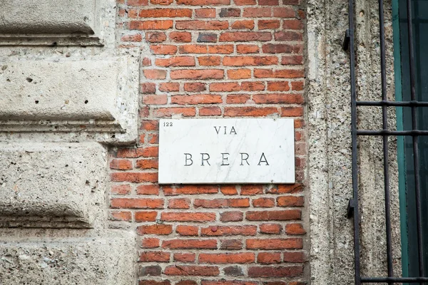 Brera ulice — Stock fotografie