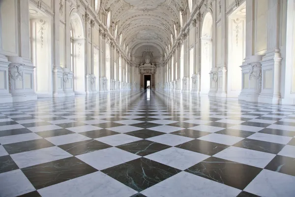 Itália - Palácio Real: Galleria di Diana, Venaria Imagens De Bancos De Imagens Sem Royalties