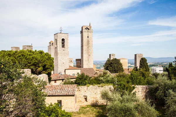 San Gimignano Türme — Stockfoto