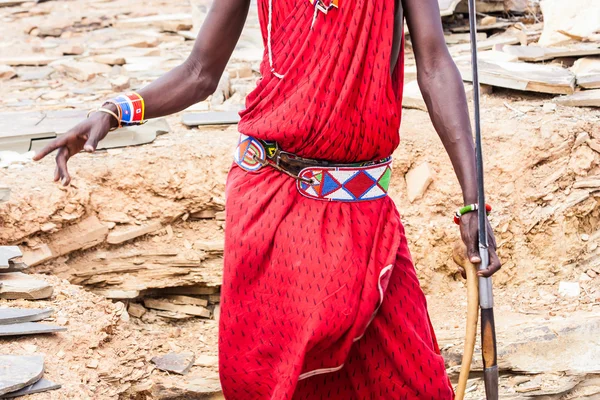 Masai traditionell dräkt — Stockfoto