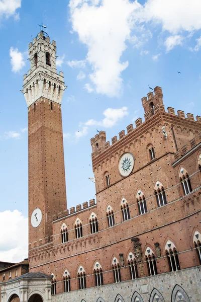 Siena - palazzo comunale, Włochy — Zdjęcie stockowe