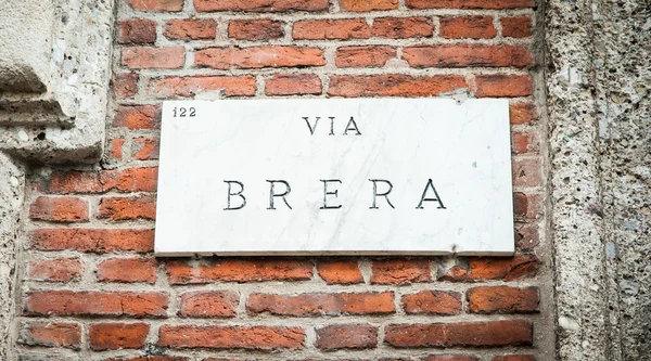 Calle Brera — Foto de Stock