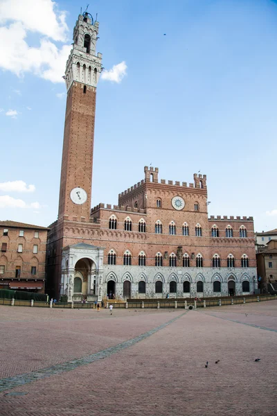 Siena - palazzo comunale, Włochy — Zdjęcie stockowe