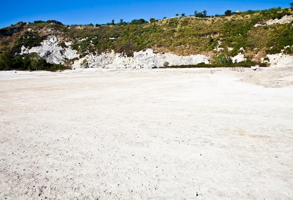 Solfatara - volcanic crater — Stock Photo, Image