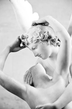 Psyche revived by Cupid kiss clipart