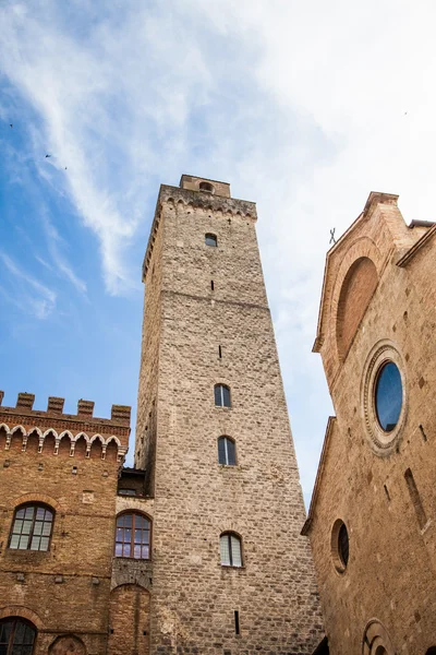 San gimignano torn — Stockfoto