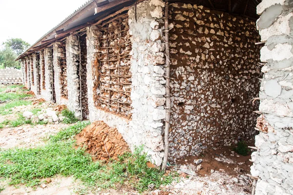 Hausbau in Afrika — Stockfoto