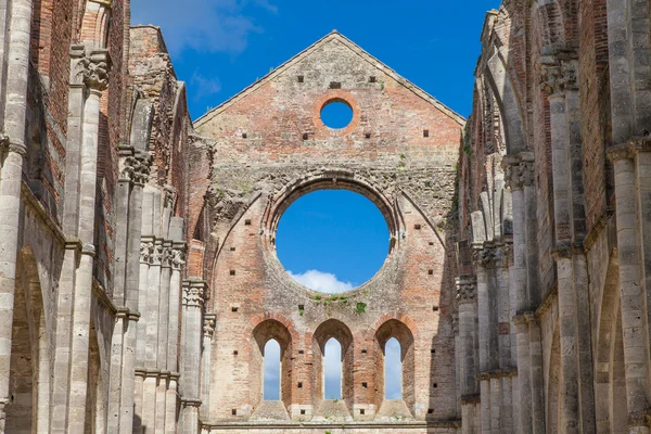 San Galgano kloster — Stockfoto