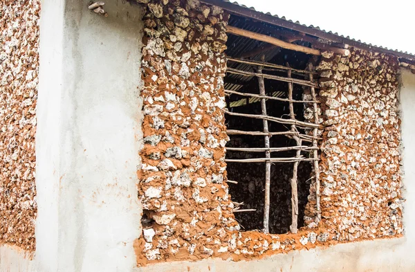 Bygga hus i Afrika — Stockfoto