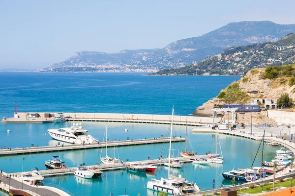 Ventimiglia Italia Circa Agosto 2021 Cala Del Forte Exquisito Puerto —  Fotos de Stock