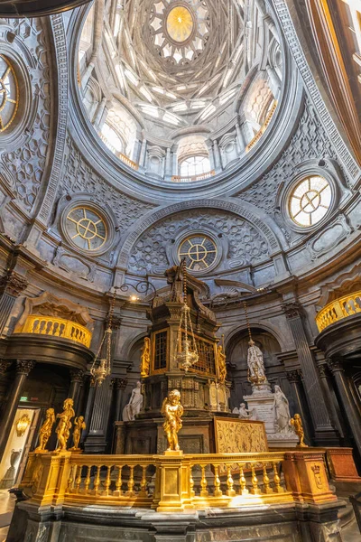 Turyn Włochy Około Sierpnia 2021 Kaplica Całunu 1694 Autorstwa Guarini — Zdjęcie stockowe