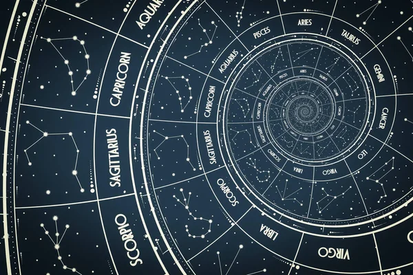 Droste Effekt Hintergrund Abstraktes Design Für Konzepte Zusammenhang Mit Astrologie — Stockfoto