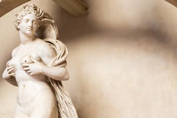 Firenze Italia Circa Luglio 2021 Statua Donna Nuda Sensuale Figura — Foto Stock