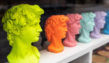 İtalya 'nın en yaygın Floransa hatırası, Michelangelo' nun David 'i. Basit bir hatıra..
