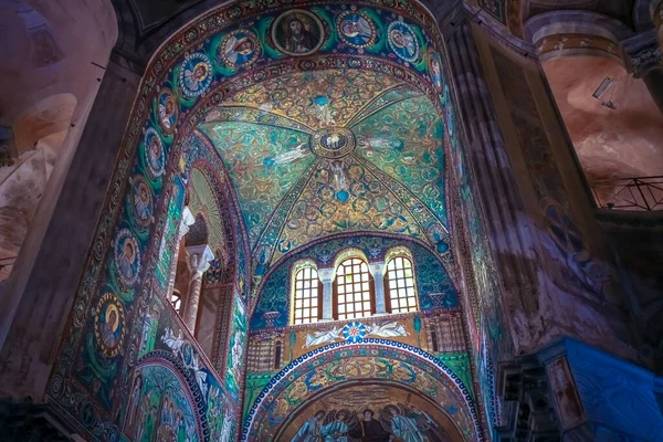 Ravenna Itália Circa Agosto 2020 Mosaico Histórico Bizantino Basílica São — Fotografia de Stock