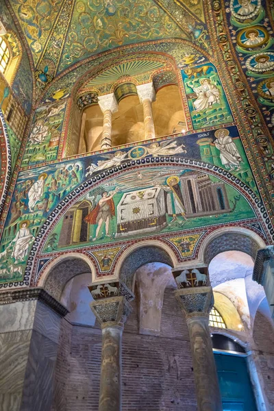 Ravenna Itálie Circa August 2020 Historická Byzantská Mozaika Bazilice Víta — Stock fotografie