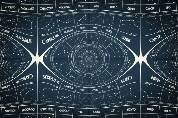 Fondo Efecto Droste Diseño Abstracto Conceptos Relacionados Con Astrología Fantasía — Foto de Stock