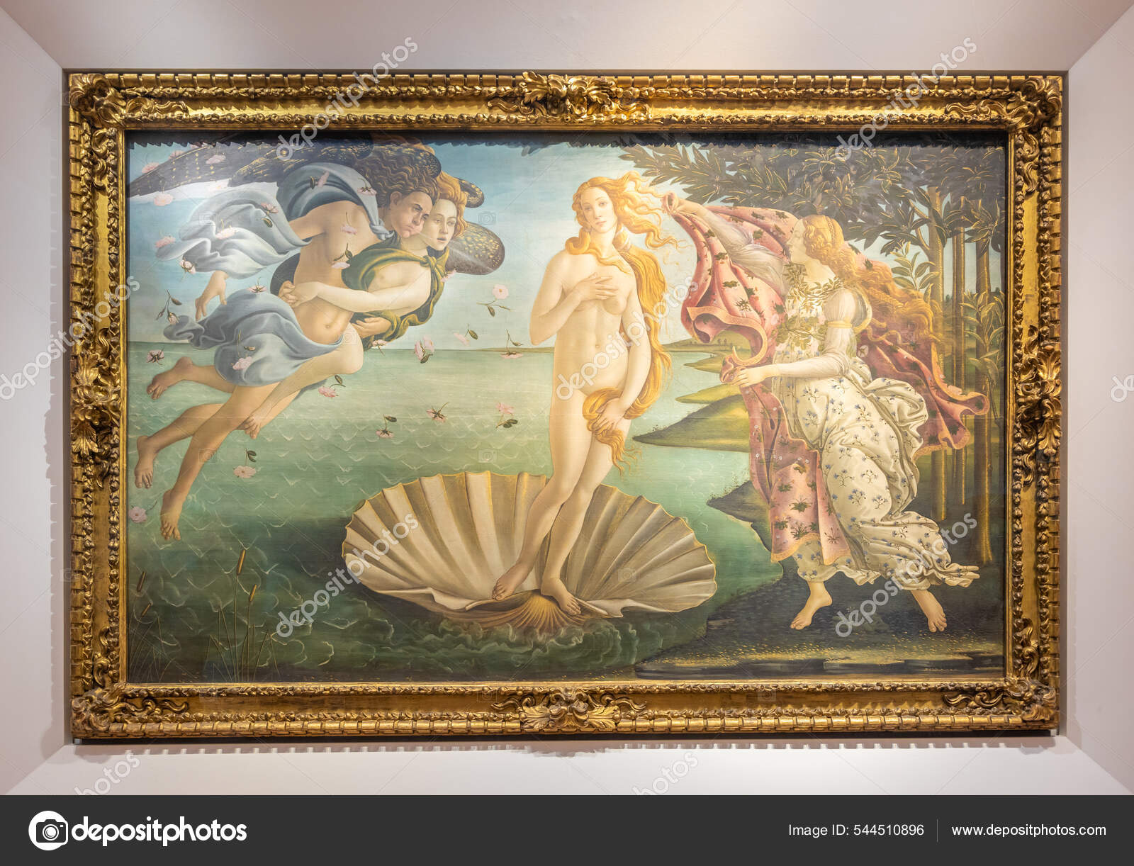 Florencia Italia Alrededor Julio 2021 Alessandro Botticelli Nacimiento Venus  1485 — Foto editorial de stock #544510896 ©perseomedusa, image size:1600x1222
