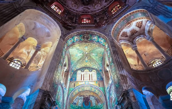 Ravenna Itália Circa Agosto 2020 Mosaico Histórico Bizantino Basílica São — Fotografia de Stock