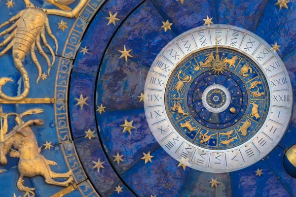 Astrology Alchemy Sign Background Illustration Blue — Stock Photo, Image